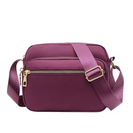Monikäyttöinen vedenpitävä olkalaukku, pieni ja kevyt matkalaukku, violetti