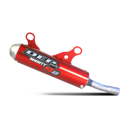 Schalldämpfer DEP Pipes Short (FS) Rot - Husqvarna TC 125 2019-2022