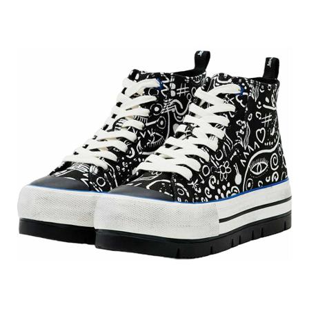 Desigual, Sneakers Zwart, Dames, Maat:40 EU