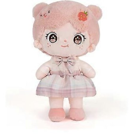 Min Første Babydukke, 9 Søte Kluttedukker Myke Babydukker for Jenter Spedbarn Småbarn Gutter Rosa