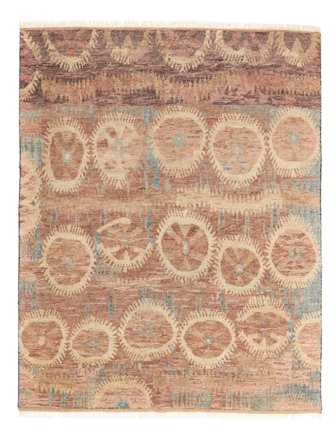 Oushak Indo Rug 245X305 Brown/Orange Wool, India