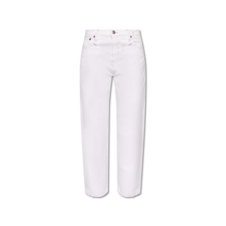 R13, Jeans with logo Wit, Dames, Maat:W29