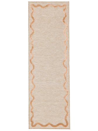 Washable Indoor/Outdoor Rug Svirla Beige Runner Small Oeko-Tex