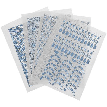 4 Ark Keramik Underglasyrpapper Dekaler Keramiklera Överföringspapper Dekoration