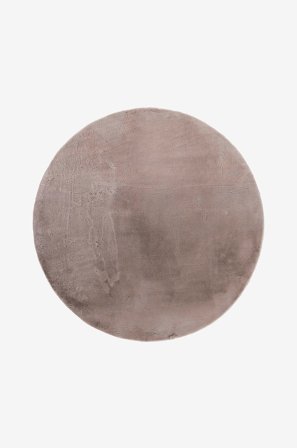 KM Home - Mjuk luggmatta Dream Rund - Brun - Lugg & ryamattor - 200X200 - Från Homeroom