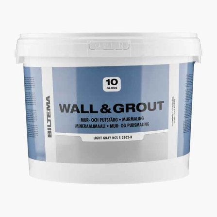 Biltema - Murmaling lys grå 10 liter