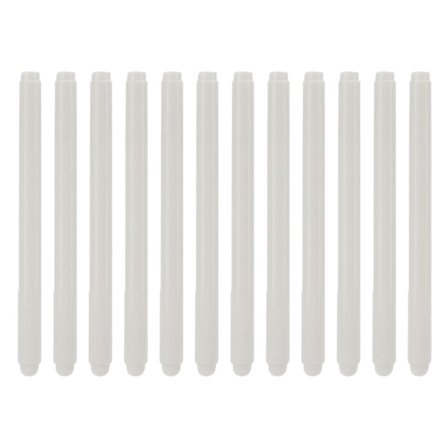 12 stk. vandopløselig pen, vaskbar, falmet, vandopløselige penne, syning, broderi, stofmarkering, markør, hvid vandopløselig pen