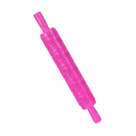 Fondant kagerulle i plast med præget mønster til dekoration af kager, kiks og wienerbrød