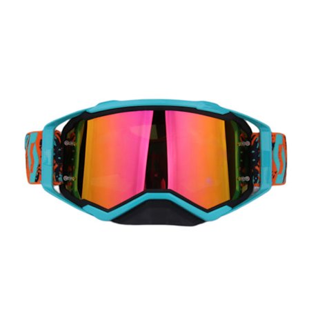 Motorcykelglasögon Mountainbike terrängglasögon Motorcykelglasögon Racing terränghjälmglasögon (ljusblå)