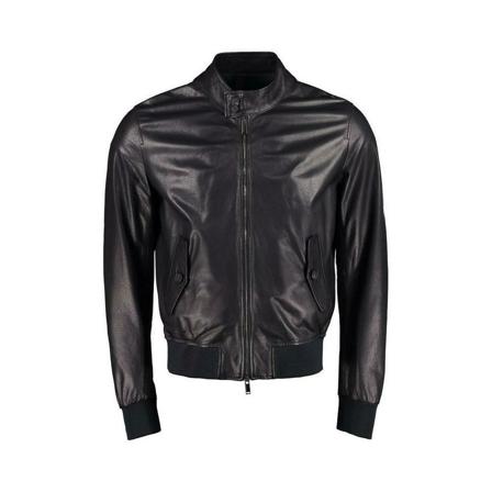 Tagliatore Leather Jakke Blå, Herre