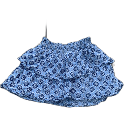 Blå mönstrad volangkjol Gina Tricot