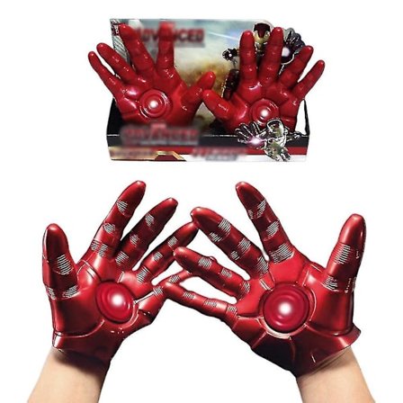 1 par Iron Man Rollespilshandsker til børnenes Avengers Film Film Figur Cosplay Handsker Halloween Cosplay Fest Kostume Handsker Rekvisitter Gaver
