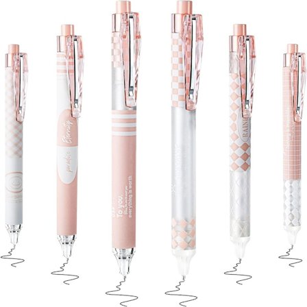 Uttrekkbare gelpenner Black Ink Pens Quick Dry Ink Pen