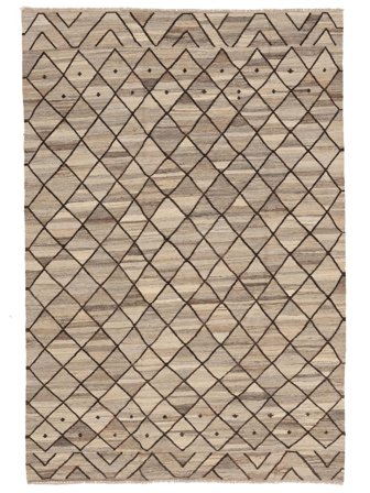 Kelim Ariana Matta Modern Orange/Brun (Ull, Afghanistan)