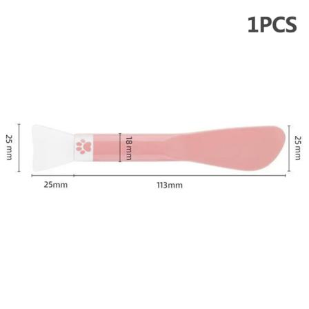 1/5 St Silikon Dubbelhårig Ansiktsmaskborste För Ansiktsutstryk