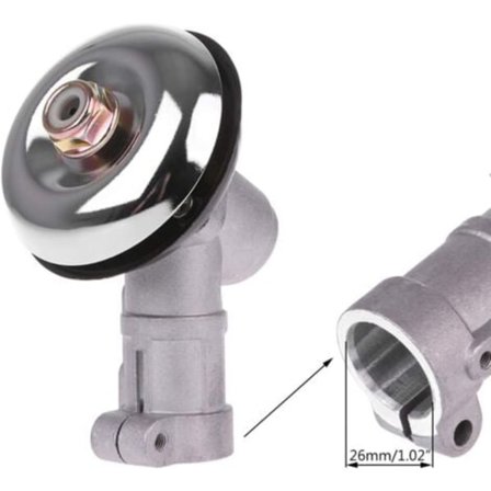 Vinkelväxel Universell Röjsåg, Röjsågshuvud, 9-tandat Runt Växelhuvud för Gräsklippare/Motorsåg, Växellåda