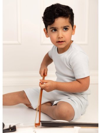 Gugguu Classic Rib T-Shirt - Blue - 92