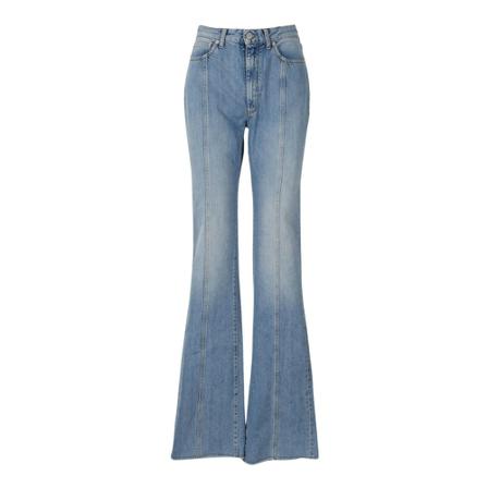 Alessandra Rich, Flared Jeans Blauw, Dames, Maat:W28