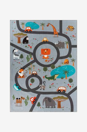 KM Home - Barneteppe Play - Grå - Barnetepper - 160X230 - Fra Homeroom