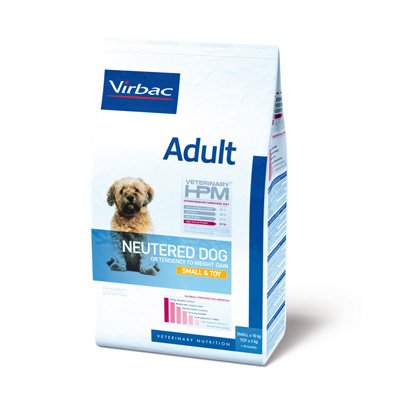 Virbac HPM Adult Dog Neutered Small & Toy til steriliserede, kastrerede hunde under 10 kg, Over 10 mdr gammel.