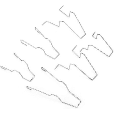 6 stk. stål frontlykt nærlys hovedlyspære holder fjærklemme for H1/H3/H4/H7, 5ZHSFULLKIT