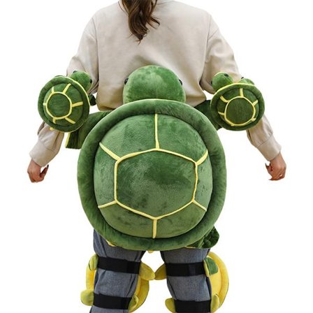 Skidskyddsutrustning, sköldpaddsstjärtkudde, söt djursittdyna, plyschleksak knäskydd