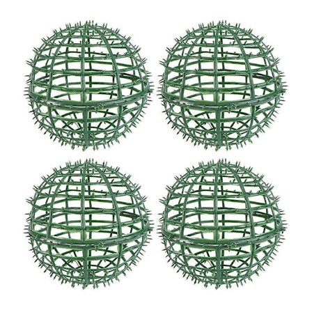 4 st Buxbom Toppiary Boll Ram Toppiary Växter Rund Ram Blomsterarrangemang Hylla