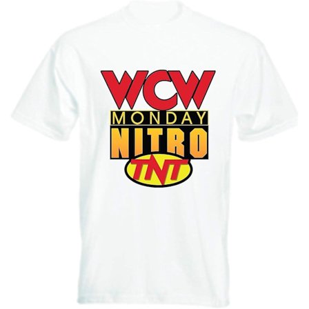 Wcw Monday Night Nitro T-shirt Herr rundhalsad kortärmad T-shirt med botten