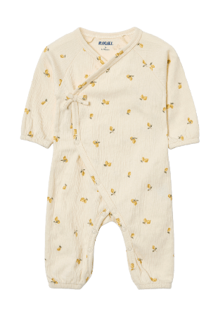 RIKIKI Onesie i krinklad bomullsjersey LILA Underdelar Gul 62