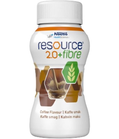 Resource 2.0+Fibre næringsdrikk kaffe 4x200 ml