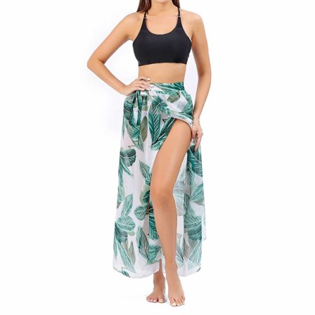 Sarong Coverup Bluse Kvinder Badetøj Strand Tie Wrap Wrap Nederdel