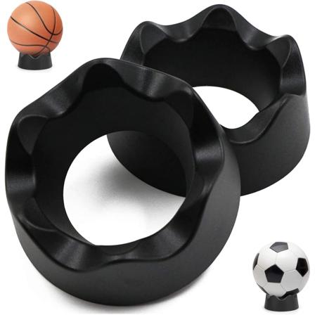 2 stk. bolddisplaystativ boldholder, basketballdisplaystativ