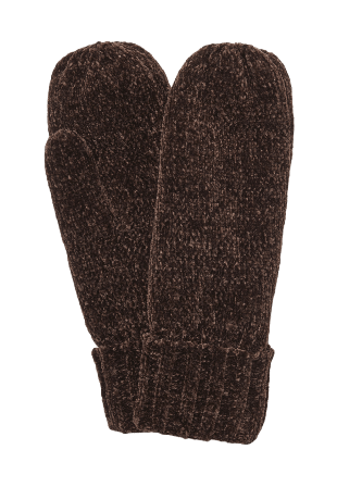 Å WOMAN Stickade tumvantar LILLY Vantar & handskar Brun ONESIZE