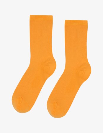 Women Classic Organic Sock - Sunny Orange - One Size