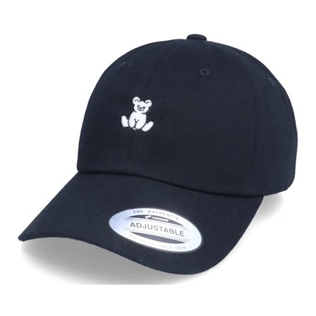 Abducted - Sort unconstructed Kasket - Tiny Teddy Bear Black Dad Cap @ Hatstore