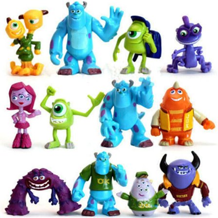 12st Monsters University Mike Sully Monsters Inc Actionfigur Barnpresenter leksak