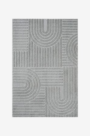 Hanah Home - Tæppe-Fred - Grå - Fladvævede tæpper - 200X290 - Fra Homeroom