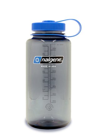 Nalgene Wide Mouth Drikkedunk Gray 1000 ml, Sport & Velvære, Drikkedunke & Shakers, Drikkedunke