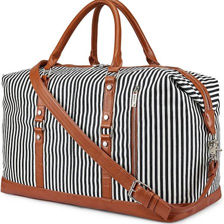 Store vesker med store esker, skinn og håndvesker