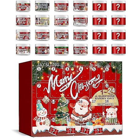 Adventskalender 2022 Hudvård & Makeup Set Julkalender, Julskönhetstillbehörssats För Kvinnor & Flickor 24st