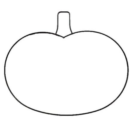 Efterår Græskar Krans Ramme DIY Hængende Krans Form Thanksgiving Håndværk Metal Tråd Ramme Bondegård F