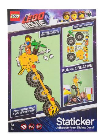 Lego Movie 2 Staticker Pack, Emmet/Vehicle Patterned Euromic