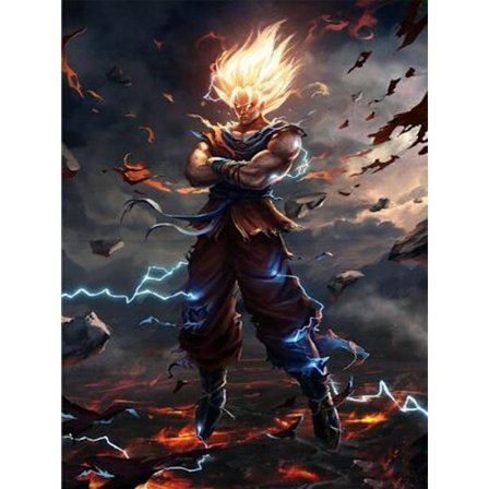30*40cm DeCoration Diy 5d DIY, Diamantmaleri, Dragon Ball Diam