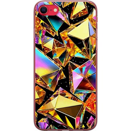 Yhteensopiva Puhelinkuori Apple Apple iPhone 8 3D Kulta