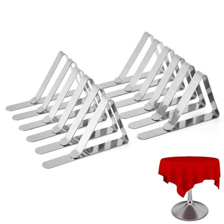 30 Bordklemmer i rustfritt stål - Justerbare bordklemmer - Bordklemme for utendørs bruk - Sklisikre bordklemmer (Sølv)