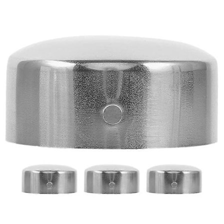 4st Handledare Ändstycken Rostfritt Stål Handledare Trappa Ändstycken Trappräcke Ändpluggar Metall Handledare Ändstycken Silver 5.00X5.00X2.00CM