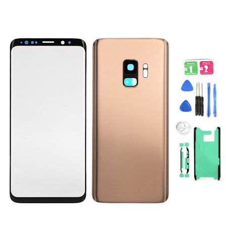 Samsung S9 G960 Kultainen Takalasi Kansi Etunäytön Linssin Vaihtosarja