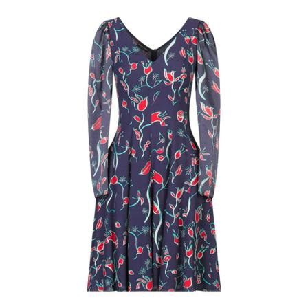 Emporio Armani Dress , Blauw , Dames , Maat: L Casual jurken