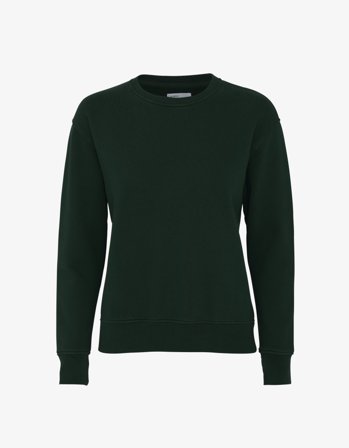 Women Classic Organic Crew - Hunter Green - L
