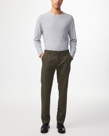 NN07 Theo Pant male Green Cotton Blend